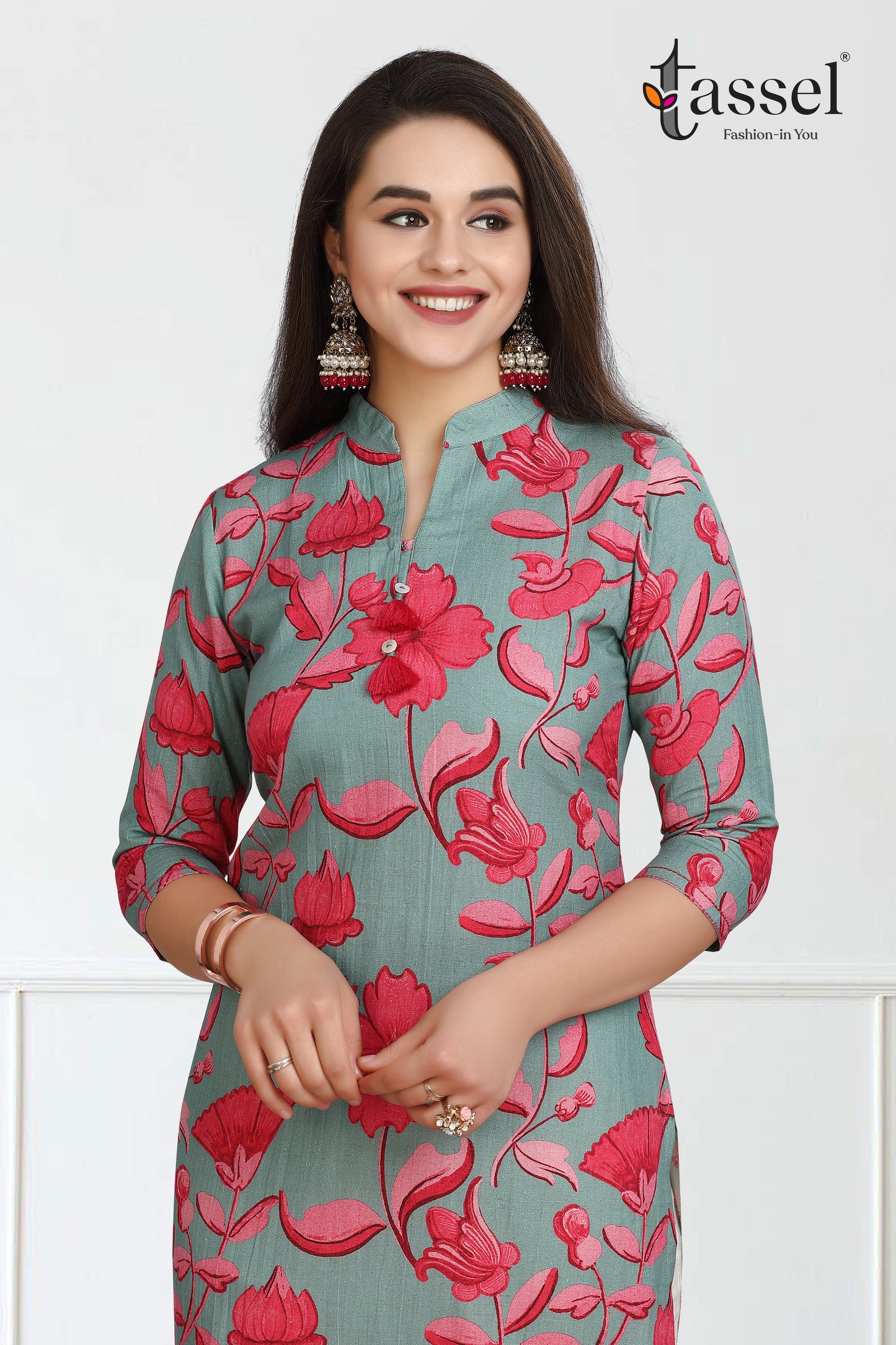 Pink Blossom Kurti