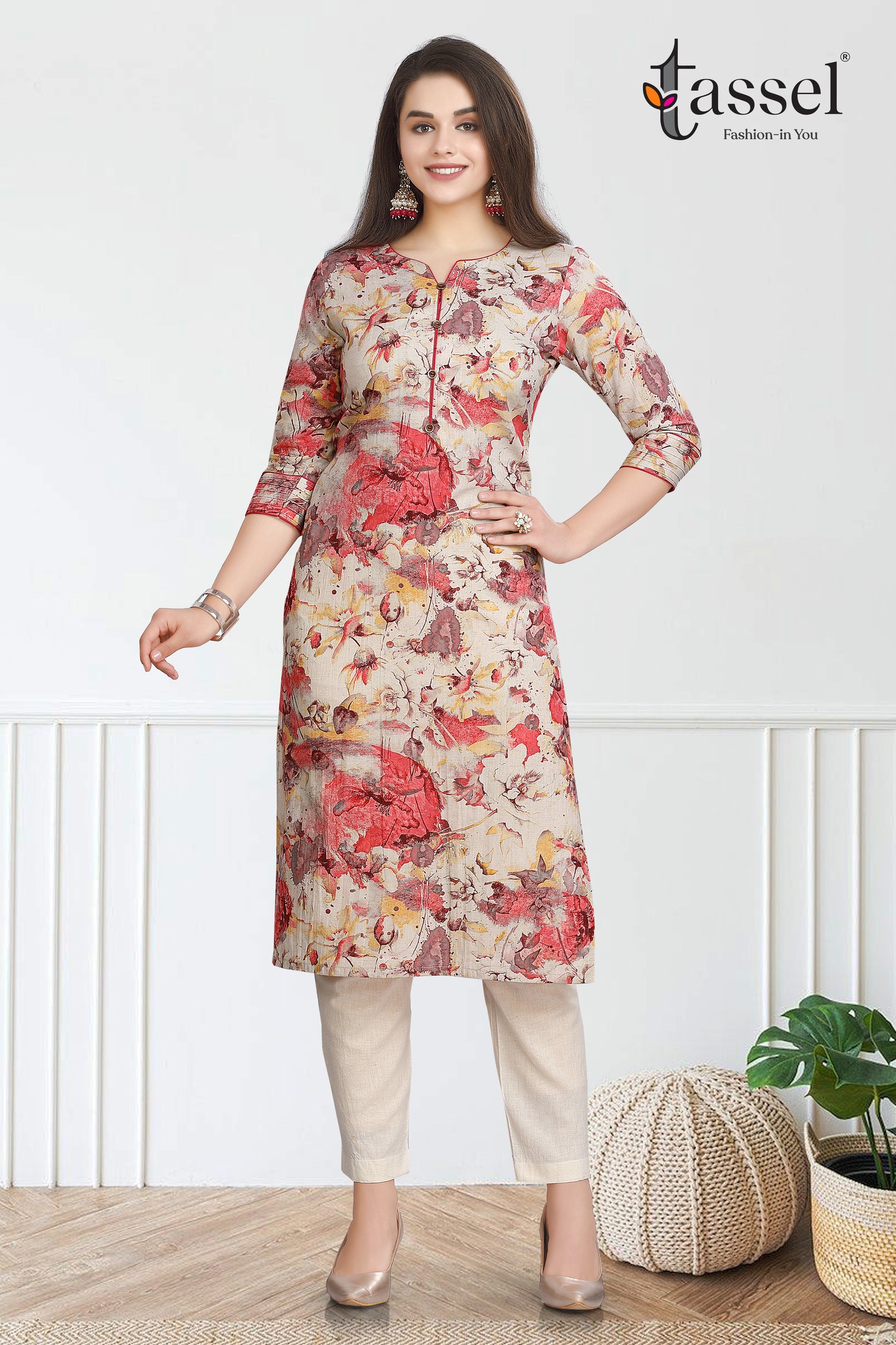 Cherry Red Kurti