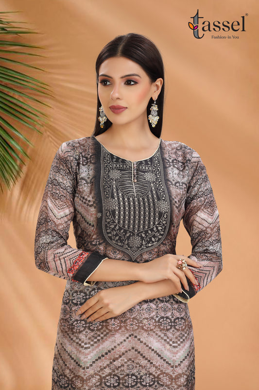 Black Mirage Jacquard Suit set