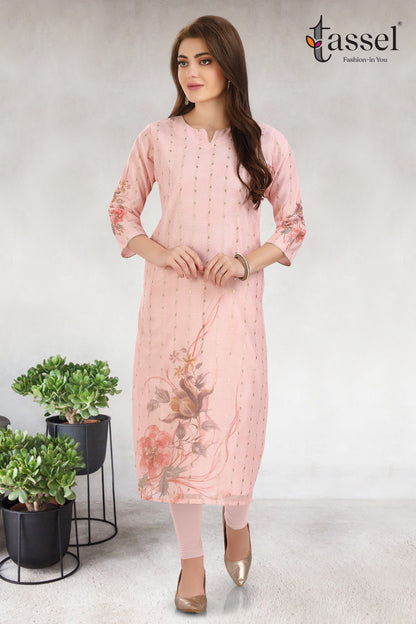 Flora Pink Kurti