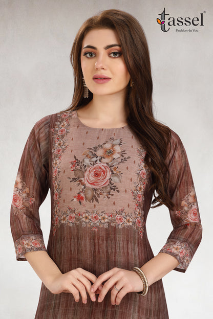 Rosette Brown Kurti