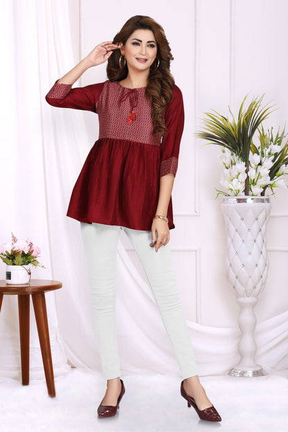 Burgandy Tunic