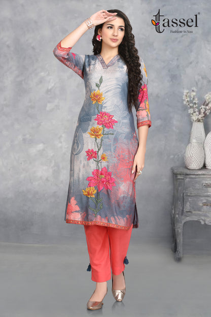 Daffodils Blue Kurta Pant