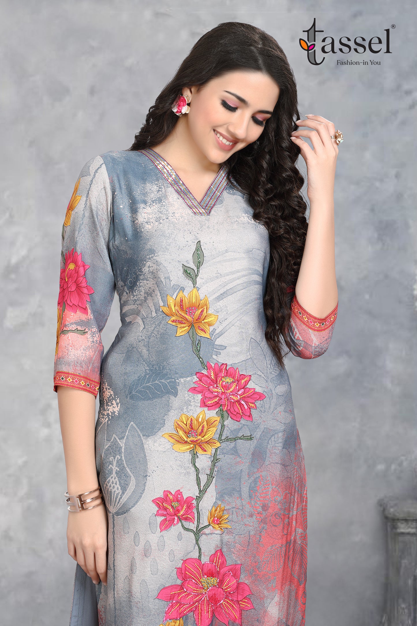 Daffodils Blue Kurta Pant