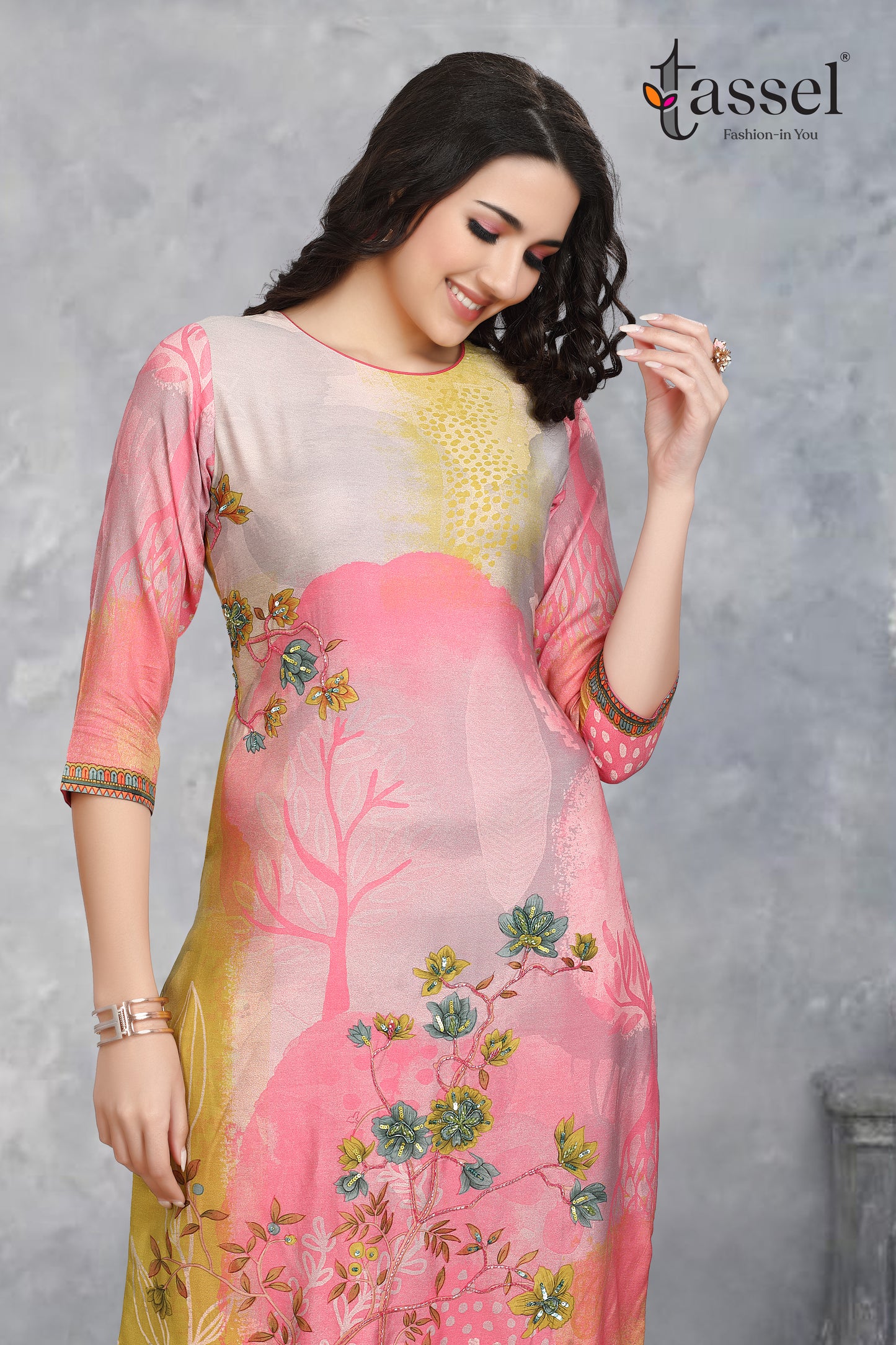 Saanj Pink Kurta Pant