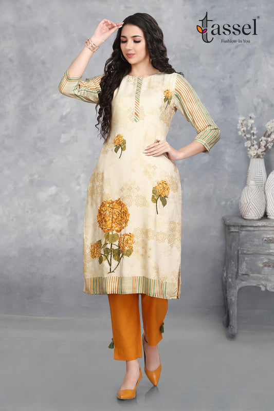 Marigold Crème Kurta Pant